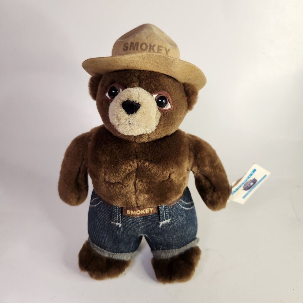 Vintage 1994 Smokey The Bear Plush Stuffed‎ Animal NWT